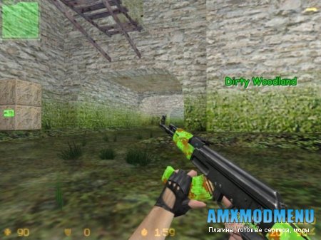 Ak47 With Plastic Camoflaged
