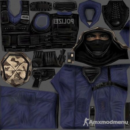 Модели игроков Counter-Strike 1.6 переведённые в .max формат
